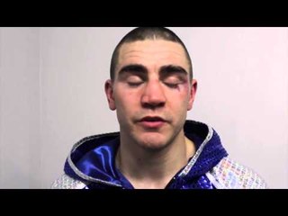 JOHNNY GARTON REACTS TO VICTORY @ YORKHALL POST FIGHT INTERVIEW