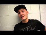 'LAST MINUTE' LEIGH WOOD CLAIMS FIRST MINUTE TKO WIN OVER LASZLO FEKETE - POST FIGHT INTERVIEW