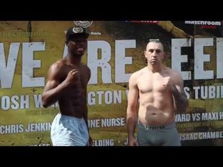 ISAAC CHAMBERLAIN v JASON JONES OFFICIAL WEIGH IN & FACE OFF FOOTAGE / 'WE ARE LEEDS'
