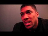 'PEOPLE WANT TO SEE A MADE-UP CHARACTER. THERE'S ENOUGH STEREOTYPES OUT THERE - ANTHONY JOSHUA