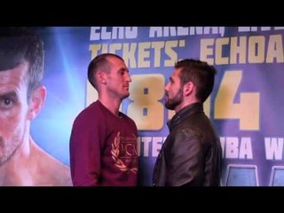 DERRY MATHEWS v TONY LUIS - OFFICIAL HEAD TO HEAD @ PRESS CONFERENCE / WBA INTERIM LIGHTWEIGHT TITLE