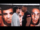 ANTHONY JOSHUA v RAFAEL ZUMBANO LOVE - HEAD TO HEAD @ FINAL PRESS CONFERENCE / RESURRECTION