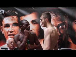 SAM EGGINGTON v JOSEPH LAMPTEY - OFFICIAL WEIGH IN & FACE OFF (IN BIRMINGHAM) / RESURRECTION