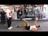 JAMES DeGALE COMPLETE GROUND WORKOUT WITH TRAINER JIM McDONNELL