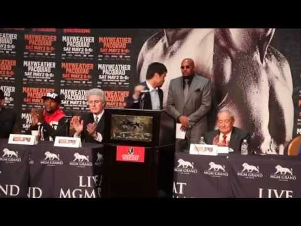 FLOYD MAYWEATHER v MANNY PACQUIAO - THE FINAL PRESS CONFERENCE @ MGM GRAND, LAS VEGAS