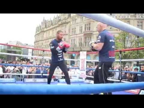 KELL BROOK & DOMINIC INGLE FULL PAD WORKOUT @ FARGATE, SHEFFIELD / BROOK v GAVIN / RULE BRITANNIA