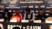 KELL BROOK & FRANKIE GAVIN TALK TO THE MEDIA & TV CAMERA'S With QUESTIONS PUT TO THEM BY EDDIE HEARN