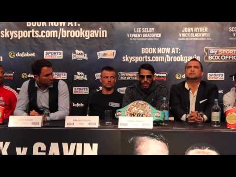 KELL BROOK v FRANKIE GAVIN OFFICIAL PRESS CONFERENCE WITH LINARES v MITCHELL - SELBY v GRADOVICH