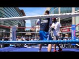 ROCKY FIELDING EXPLOSIVE PADWORK WITH TRAINER OLIVER HARRISON