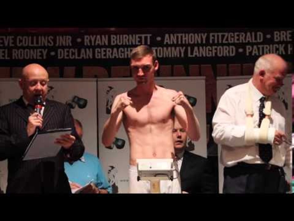 MICHAEL ROONEY v RICHARD WALTER OFFICIAL WEIGH IN & HEAD TO HEAD