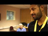 IBF CHAMPION KELL BROOK BACKS TERRY FLANAGAN TO WIN WORLD TITLE (DRESSING ROOM FOOTAGE)