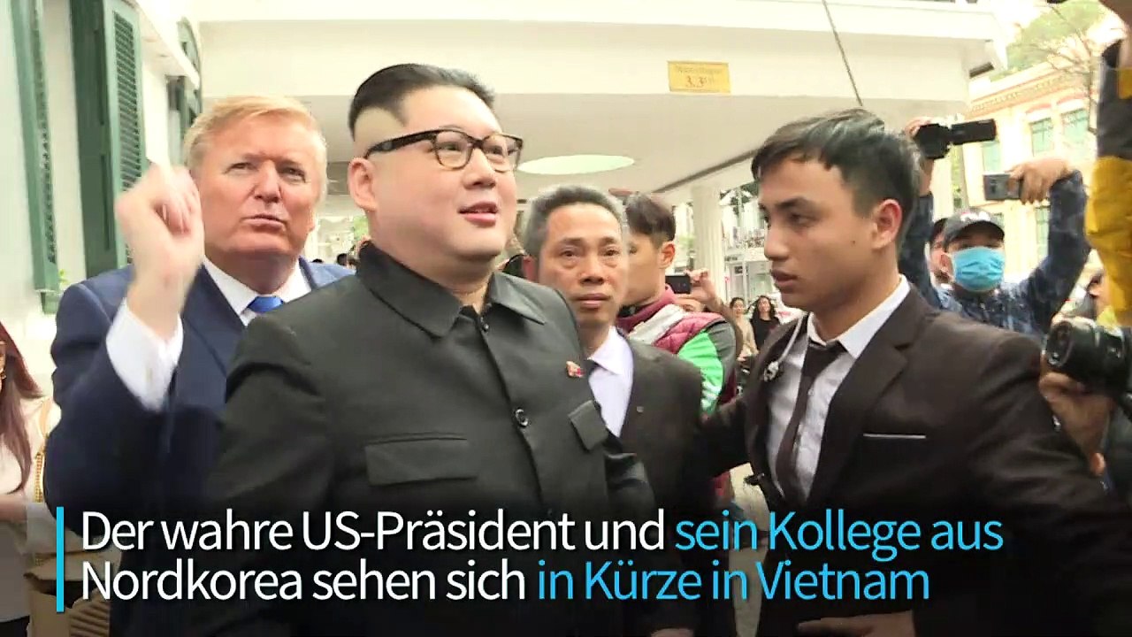 Kim- und Trump-Doppelgänger: Bromance in Hanoi
