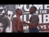 DILLIAN WHYTE v IRINEU BEATO COSTA JUNIOR - OFFICIAL WEIGH IN VIDEO (HULL) / RUMBLE ON THE HUMBER