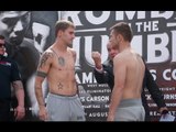 CONNOR SEYMOUR v DUANNE GREEN - OFFICIAL WEIGH IN VIDEO (FROM HULL) / RUMBLE ON THE HUMBER