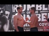 RYAN FULLER v MARTIN SZATMARI - OFFICIAL WEIGH IN VIDEO (HEAVYWEIGHT CONTEST) / RUMBLE ON THE HUMBER