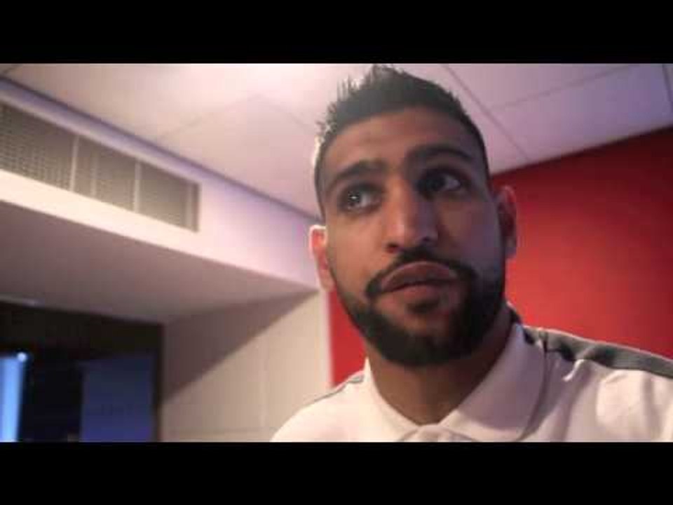 AMIR KHAN - 'I'M NOT SCARED OF KELL BROOK. THE FIGHT WILL HAPPEN.' /  & TALKS MAYWEATHER - BERTO