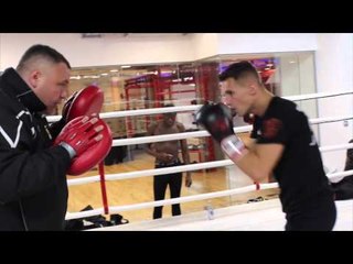 RISING STAR TOMMY MARTIN FULL PAD WORKOUT WITH TRAINER BARRY SMITH / iFL TV