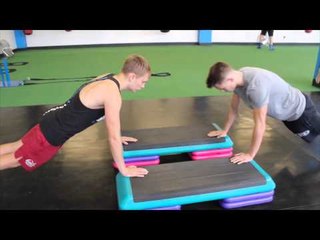 CHARLIE EDWARDS IN CAMP WITH CONDITIONING COACH CAMERON GOFF @ GO FIT GO BOX GYM