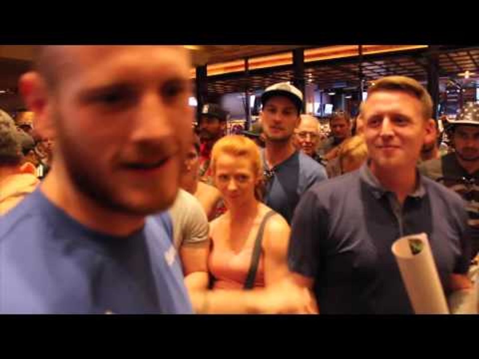 GEORGE GROVES MAKES TIME FOR THE BRITISH FANS OUT IN VEGAS @ MGM GRAND
