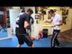 TALENTED JAKE BALL WORKS ON HIS ENDURANCE & TIMING WITH JIMMY McDONNELL JR