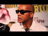 VIRGIL HUNTER - 'IVE KNOWN ANDRE BERTO SINCE HE WAS 10 YEARS OLD HE'S NOT REACHED HIS PEAK YET'