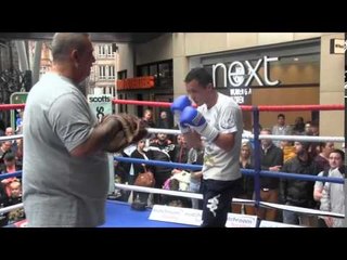 JOSH WARRINGTON COMPLETE PAD-WORKOUT & WARM UP @ TRNITY LEEDS AHEAD OF JOEL BRUNKER CLASH