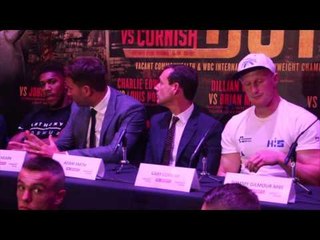 ANTHONY JOSHUA & DILLIAN WHYTE EXCHANGE HEATED WORDS AS THINGS GET PERSONAL IN PRESS CONFERENCE