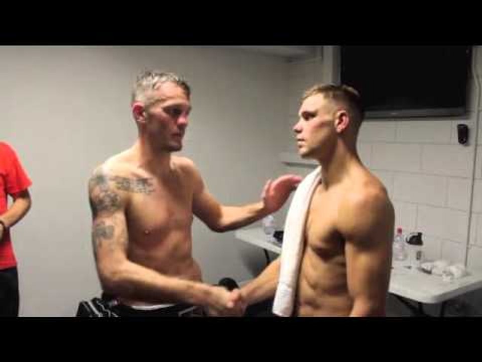 DANNY CASSIUS CONNOR & RICKY BOYLAN SHOW GREAT SPORTSMANSHIP AFTER CLASH / DRESSING ROOM FOOTAGE