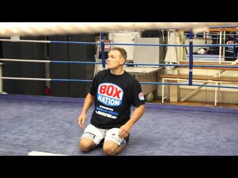 WBA WORLD CHAMPION FEDOR CHUDINOV GROUND WORKOUT @ PEACOCK GYM / MAN VS MACHINE