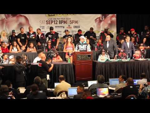 FLOYD MAYWEATHER LAST EVER POST FIGHT PRESS CONFERENCE (FULL) - MAYWEATHER v BERTO - RETIREMENT