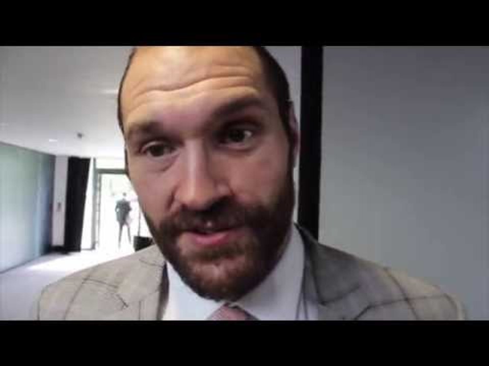 TYSON FURY (Exclusive) REACTS TO HIS ANTICS @ PRESS CONFERENCE WITH WLADIMIR KLITSCHKO / BATMAN GATE