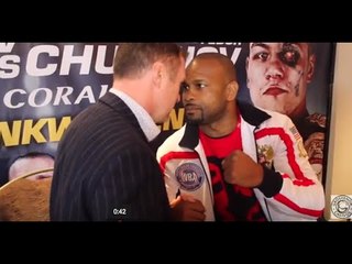 ROY JONES JR v STEVE COLLINS PLAY FOR THE CAMERAS WITH EXTREMLEY UNHEATED HEAD TO HEAD