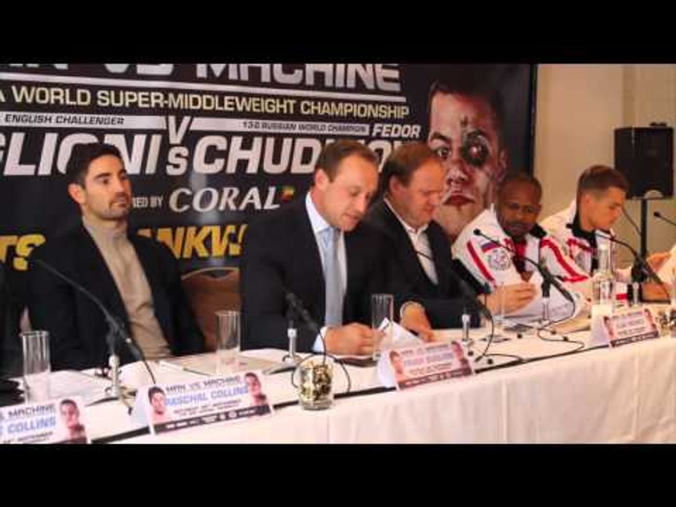 FEDOR CHUDINOV v FRANK BUGLIONI OFFICIAL PRESS CONFERENCE WITH ROY JONES JR, STEVE COLLINS