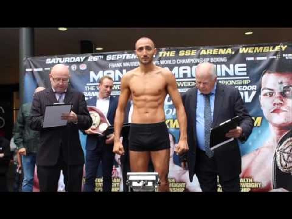 BRADLEY SKEETE v MARK THOMPSON OFFICIAL WEIGH IN & HEAD TO HEAD / MAN VS MACHINE