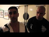HIGHLY RATED RAZA HAMZA TALKS TO iFL TV AFTER EMPHATIC ROUND 1 KO IN WOLVERHAMPTON