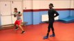 'LIKE FATHER LIKE SON' -  NIGEL BENN & CONNOR BENN SHADOW BOXING @ WEST HAM BOYS CLUB