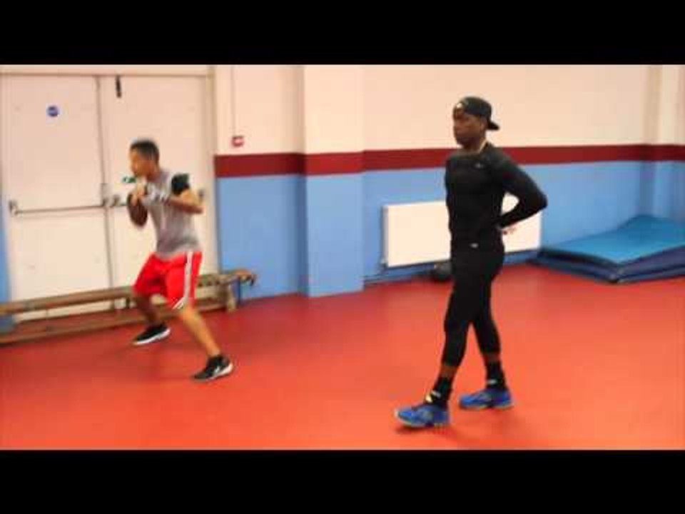 'LIKE FATHER LIKE SON' -  NIGEL BENN & CONNOR BENN SHADOW BOXING @ WEST HAM BOYS CLUB