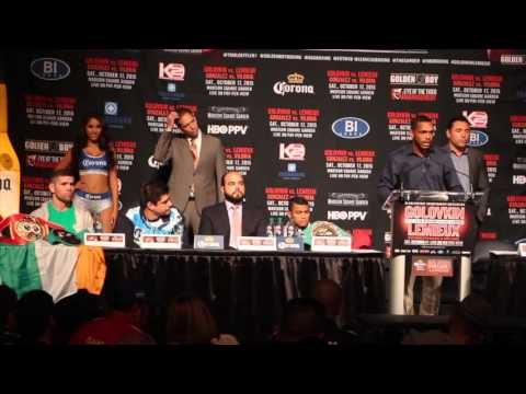 GOLOVKIN v LEMIEUX UNDERCARD PRESS CONF. - WITH ROBERTO DURAN / GONZALEZ v VILORIA/ O'KANE v JOHNSON