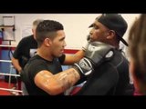 'SON OF A GREAT'- CONNOR BENN SMASHES THE PADS WITH JIMMY TIBBS & NIGEL BENN SHOUTS INSTRUCTIONS