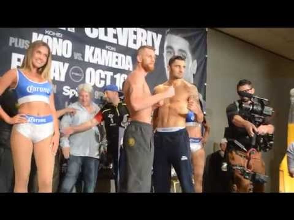ANDRZEJ FONFARA V NATHAN CLEVERLY WEIGH-IN - CHICAGO, USA