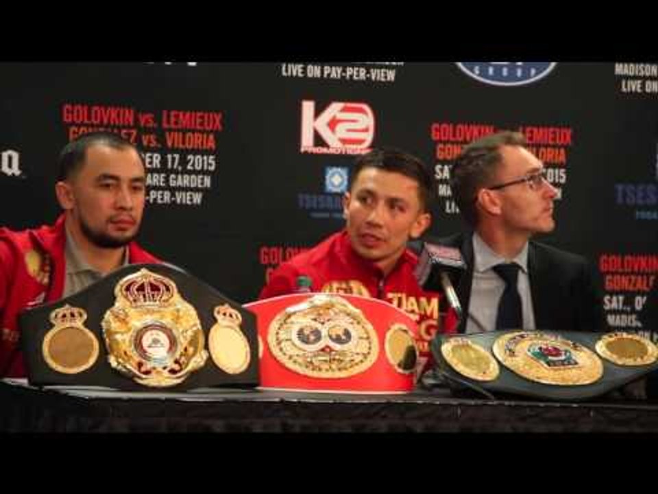 GENNADY GOLOVKIN v DAVID LEMIEUX - COMPLETE POST FIGHT PRESS CONFERENCE @ MADISON SQUARE GARDEN