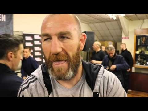 IAN TIMS - ' MICHAEL SWEENEY & ME ARE JUST GOING TO GO AT IT ITS A NATIONAL STADIUM DUST UP'