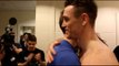 CALLUM SMITH & ROCKY FIELDING EMBRACE AFTER FIGHT IN DRESSING ROOM TO SHOW GREAT SPORTSMANSHIP