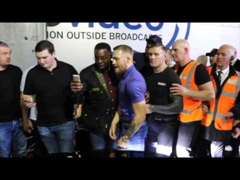 'NOTORIOUS MMA' CONOR McGREGOR MOBBED BY IRISH FANS IN DUBLIN & PULLS AWAY IN NEW CAR