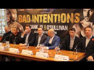 'IM THE ORIGINAL BAD GUY'- CHRIS EUBANK JR TELLS SPIKE 'O SULLIVAN @ BAD INTENTIONS PRESSER