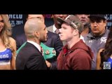 MIGUEL COTTO v SAUL CANELO ALVAREZ - OFFICIAL HEAD TO HEAD @ FINAL PRESS CONFERENCE / COTTO v CANELO