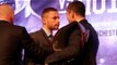 CARL FRAMPTON IS PULLED AWAY FROM SCOTT QUIGG AS HEAD TO HEAD GETS VERY HEATED IN BELFAST!