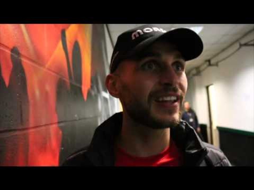 LIAM TAYLOR PRODUCES SUPERB 2ND ROUND TKO WIN OVER IMRE SIMON - POST FIGHT INTERVIEW