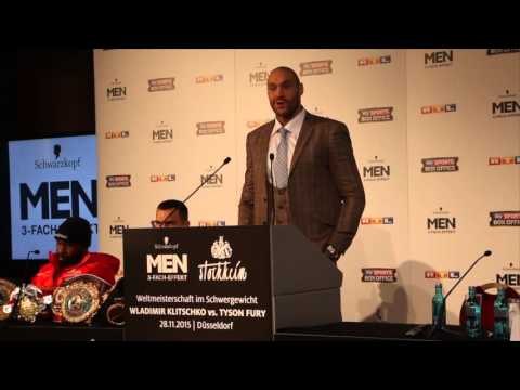 TYSON FURY MESSAGE TO WLADIMIR KLITSCHKO - 'OLD GUY, YOUNG GUY - OLD CHAMPION - NEW CHAMPION!'