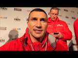 WLADIRMIR KLITSCHKO ON TYSON FURY, DISMISSES GLOVE SITUATION AS NONSENSE & WISHES DAVID HAYE WELL